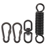 SWETRACE Porch Swing Springs Heavy Duty Black 1 Set 5.9x1.2in