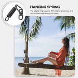 SWETRACE Porch Swing Springs Heavy Duty Black 1 Set 5.9x1.2in