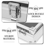 Worgeous White Metal Watch Holder with 12 Grid Slots for Storaging Use Dustproof and Protective Aluminum Alloy Lightweight Durable