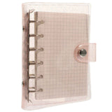 Worgeous Pink Small Notepad with PVC Material for Office Use Lightweight Compact Size 4.5 x 3 Inches