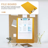 Worgeous Clipboard with Storage Small Writing Pad Student Office Golden