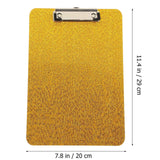 Worgeous Clipboard with Storage Small Writing Pad Student Office Golden