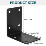 SWETRACE 4Pcs Decorative L Brackets for Railing Right Angle and Shelf Support