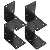 SWETRACE 4Pcs Decorative L Brackets for Railing Right Angle and Shelf Support