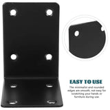 SWETRACE 4Pcs Decorative L Brackets for Railing Right Angle and Shelf Support