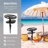 SWETRACE Outdoor Table Black Wooden Plastic 1Pc 11.8x7.9x7.9in