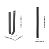 SWETRACE 1Set Iron Surfboard Hanging Hook Deep Gray Simple Design for Sports Equipment Wall Storage 11.8x3.1x1.1in