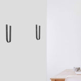 SWETRACE 1Set Iron Surfboard Hanging Hook Deep Gray Simple Design for Sports Equipment Wall Storage 11.8x3.1x1.1in