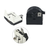 Refrigerator Ptc Starter Relay Replacement 2 Pins Compressor Overload Protector 1Pin-12Ohm+1/2Hp