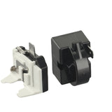 Refrigerator Ptc Starter Relay Replacement 2 Pins Compressor Overload Protector 1Pin-12Ohm+1/2Hp