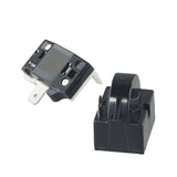 Refrigerator Ptc Starter Relay Replacement 2 Pins Compressor Overload Protector 1Pin-12Ohm+1/2Hp