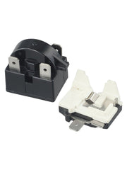 Refrigerator Ptc Starter Relay Replacement 2 Pins Compressor Overload Protector 1Pin-12Ohm+1/2Hp