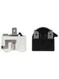 Refrigerator Ptc Starter Relay Replacement 2 Pins Compressor Overload Protector 1Pin-12Ohm+1/2Hp 4Pin-12Ohm+1/6Hp