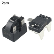 Refrigerator Ptc Starter Relay Replacement 2 Pins Compressor Overload Protector 1Pin-12Ohm+1/2Hp 4Pin-12Ohm+1/6Hp