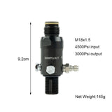 Pcp Air Tank Valve Regulator 4500Psi For Hpa Output 3000Psi Thread M18X1.5