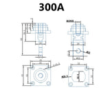 2X300/400A Brass Lithium Battery Terminal Connector Energy Storage Terminal 300A