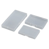 10pcs Transparent Plastic Storage Box Rectangle Box Case For Parts Tools Storage Box Jewelry Earring Display Case Bead Container 1# Smile Home 1#
