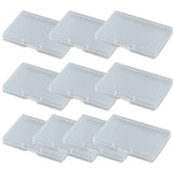 10pcs Transparent Plastic Storage Box Rectangle Box Case For Parts Tools Storage Box Jewelry Earring Display Case Bead Container 1# Smile Home 3#