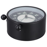 Battery Operated Clock Glow-in-the-Dark Alarm Clock Bedroom Children's Table Non-Ticking Glow-in-the-Dark Dial Smile Home