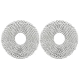 linyes 2 Pcs Mop Cloth Pads For Dream Me W10s W10s Pro Cleaning Robot Vacuum Cleaner Sweeper Spare Part Replaceable Accessories A