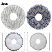 linyes 2 Pcs Mop Cloth Pads For Dream Me W10s W10s Pro Cleaning Robot Vacuum Cleaner Sweeper Spare Part Replaceable Accessories A
