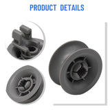 4 Pack Upper Basket Wheels 611666 for Bosch Siemens Neff Dishwashers - Compatible with Multiple Models