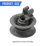 4 Pack Upper Basket Wheels 611666 for Bosch Siemens Neff Dishwashers - Compatible with Multiple Models