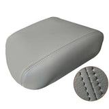For Honda For Pilot 2009-2015 Leather Center Console Lid Armrest Cover Microfiber Protective Skin Gray