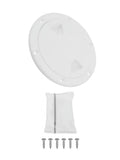 4" 6" 8" White Round Abs Marine Boat Inspection Hatch With Detachable Cover Non Slip Deck Access Panel For Yacht And Watercraft 4 Inch 4"