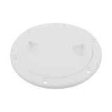 4" 6" 8" White Round Abs Marine Boat Inspection Hatch With Detachable Cover Non Slip Deck Access Panel For Yacht And Watercraft 4 Inch 4"