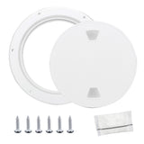 4" 6" 8" White Round Abs Marine Boat Inspection Hatch With Detachable Cover Non Slip Deck Access Panel For Yacht And Watercraft 4 Inch 8"