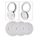 4" 6" 8" White Round Abs Marine Boat Inspection Hatch With Detachable Cover Non Slip Deck Access Panel For Yacht And Watercraft 4 Inch 8"