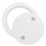 4" 6" 8" White Round Abs Marine Boat Inspection Hatch With Detachable Cover Non Slip Deck Access Panel For Yacht And Watercraft 4 Inch 8"