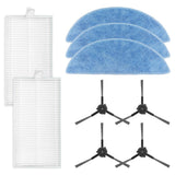 Ecovacs Y1 Pro Robot Vacuum Cleaner Replacement Parts Kit With 4 Filters 5 Mop Cloths 8 Side Brushes For Yeedi Y1 Pro Accessories A