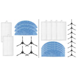 Ecovacs Y1 Pro Robot Vacuum Cleaner Replacement Parts Kit With 4 Filters 5 Mop Cloths 8 Side Brushes For Yeedi Y1 Pro Accessories A
