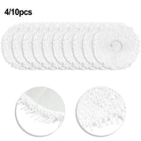 4/10 Packs Mop Cloth Kits For Midea V12 Vacuum Cleaner Replacement Spare Parts Accessories Mop Cloth Rags Sweeper Cleaning Tools 10 PACK