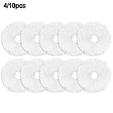 4/10 Packs Mop Cloth Kits For Midea V12 Vacuum Cleaner Replacement Spare Parts Accessories Mop Cloth Rags Sweeper Cleaning Tools 10 PACK