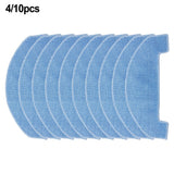 4/10 Packs Mop Cloths For Ultenic D10 Robot Vacuum Cleaner Spare Replacement Parts Mop Pad Cloth Accessories Sweeper Parts 10 PACK