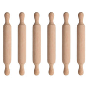 Mini Wooden Rolling Pins Set - Perfect for Kids Baking & Crafting Fun! 6pcs