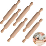 Mini Wooden Rolling Pins Set - Perfect for Kids Baking & Crafting Fun! 6pcs