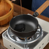 Deepened cast iron oil pouring pan mini pan for hot milk and frying eggs