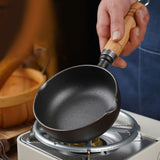 Deepened cast iron oil pouring pan mini pan for hot milk and frying eggs