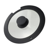 Sleek Black White Silicone Lids Available in Size Range of 18cm to 26cm B 20CM A 20CM
