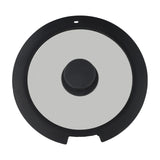 Sleek Black White Silicone Lids Available in Size Range of 18cm to 26cm B 20CM A 20CM