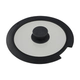 Sleek Black White Silicone Lids Available in Size Range of 18cm to 26cm B 20CM A 20CM