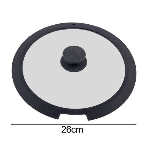 Sleek Black White Silicone Lids Available in Size Range of 18cm to 26cm B 20CM A 26CM