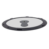 Sleek Black White Silicone Lids Available in Size Range of 18cm to 26cm B 20CM A 26CM