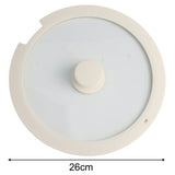 Sleek Black White Silicone Lids Available in Size Range of 18cm to 26cm B 20CM B 26CM