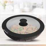 Sleek Black White Silicone Lids Available in Size Range of 18cm to 26cm B 20CM B 26CM