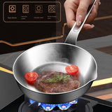 Compact Stainless Steel Sauce Pan Mini Egg Skillet for Easy Cooking and Pouring Suitable for Gas and Induction Stoves S
